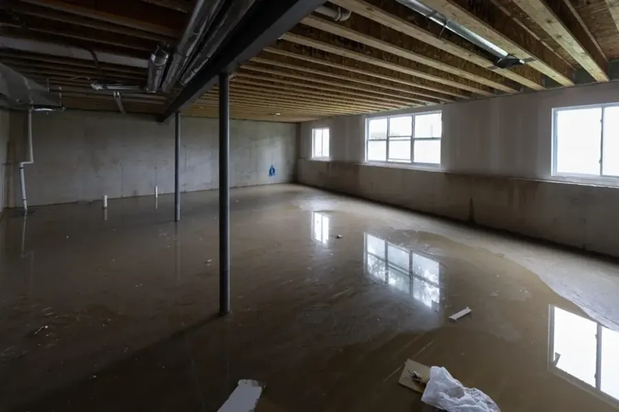 Standing water cleared from a hard floor in a Smyrna, GA home